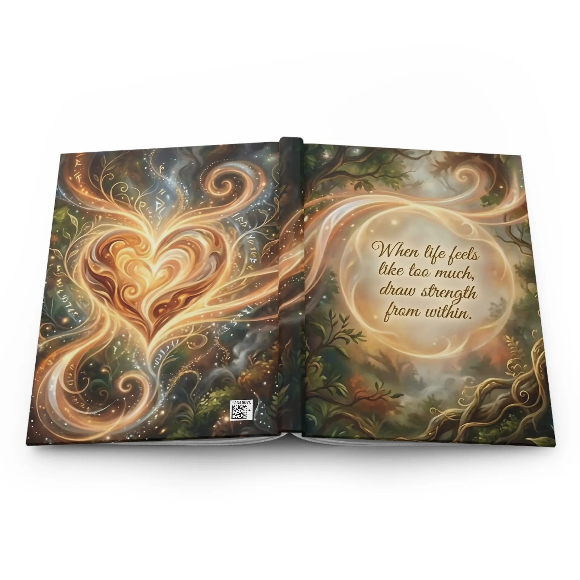 A Draw Strength from Within | Spiritual Hardcover Journal | Lined Pages - Image 5