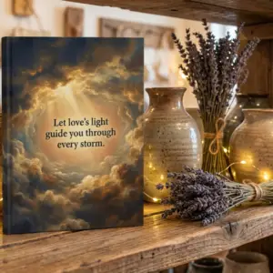 Love's Guiding Light Hardcover Journal, Matte Finish, Lined Pages