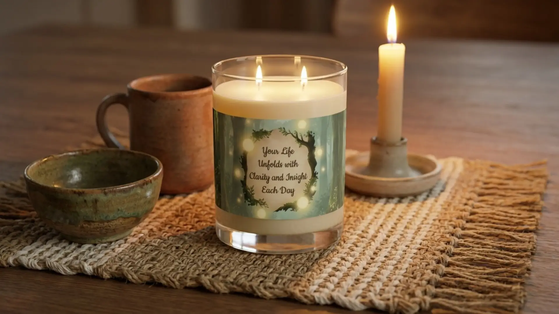 Spiritual Scented Candle | Multiple Scents, 11 oz | Life Gives Clarity and Insight