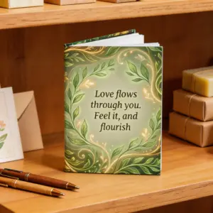Feel Love Flowing Hardcover Journal, Matte Finish, Lined Pages