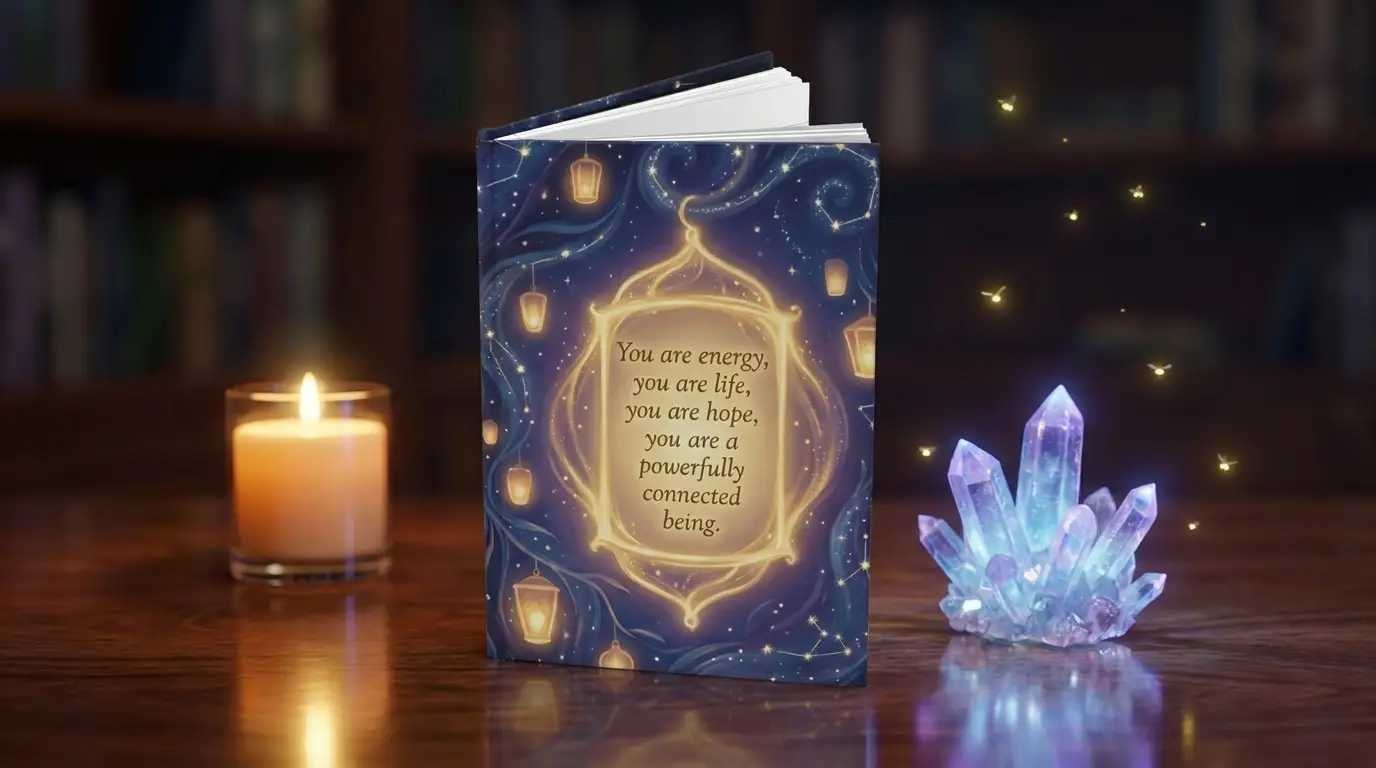 You are Energy and Life | Spiritual Hardcover Journal | Lined Pages - Image 6