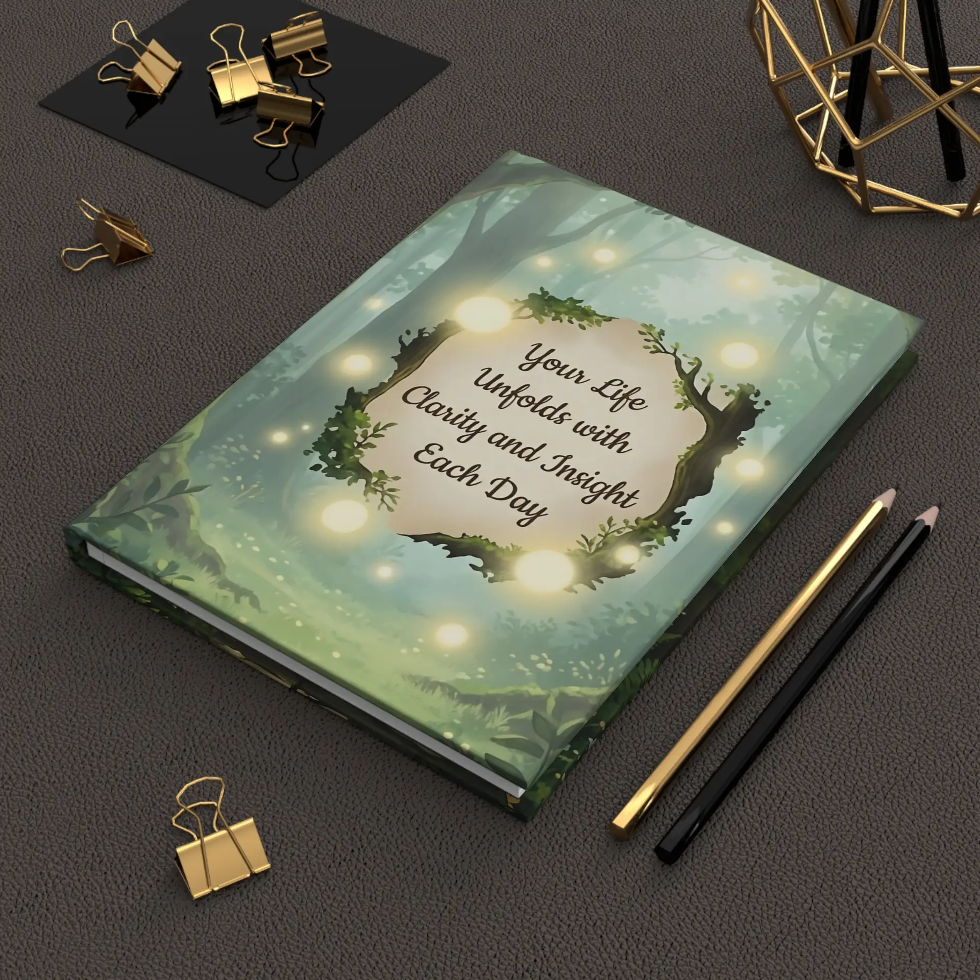 Spiritual Hardcover Journal | Lined Pages | Life Gives Clarity and Insight - Image 3