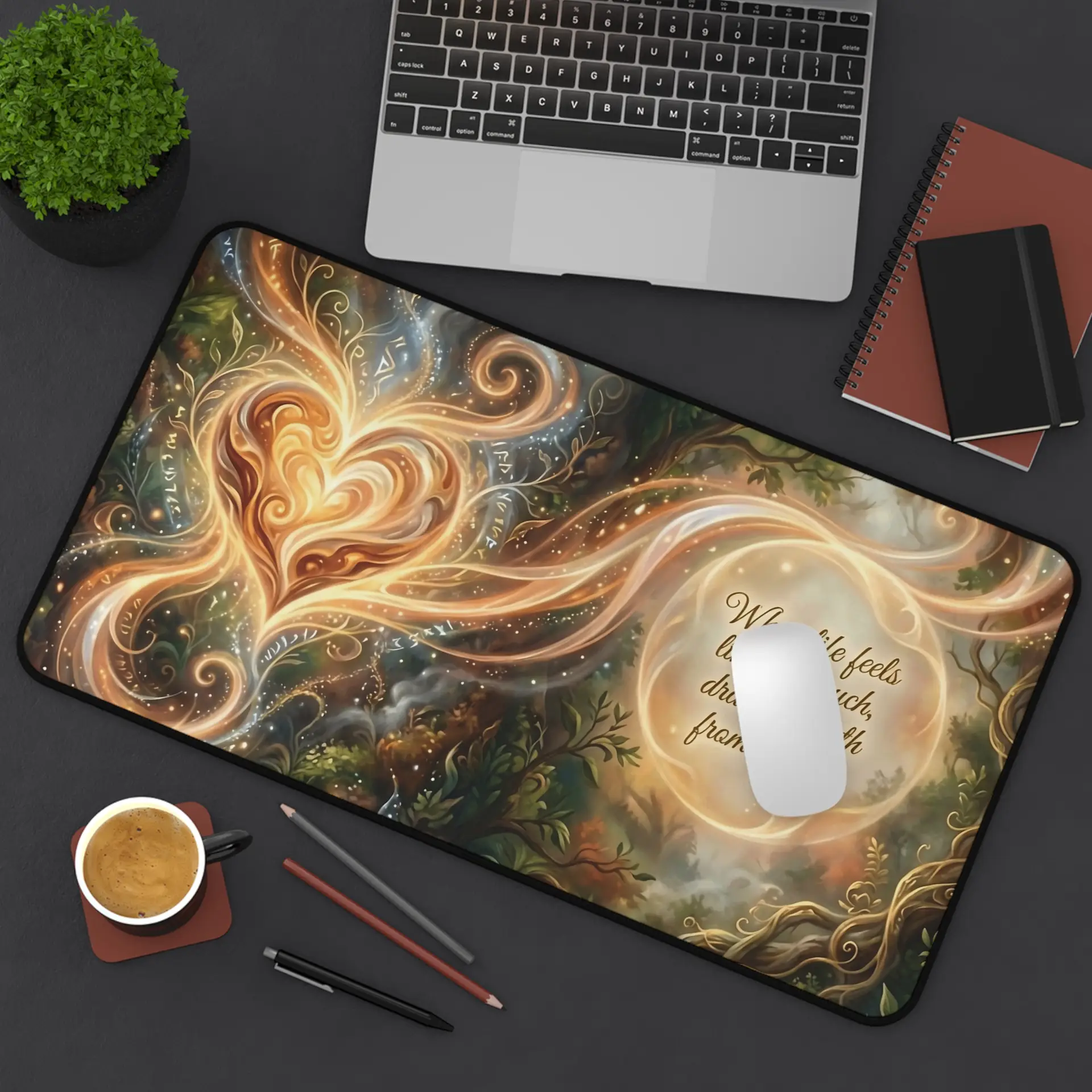 A Draw Strength from Within | Spiritual Desk Mat | Multiple Sizes - Image 4