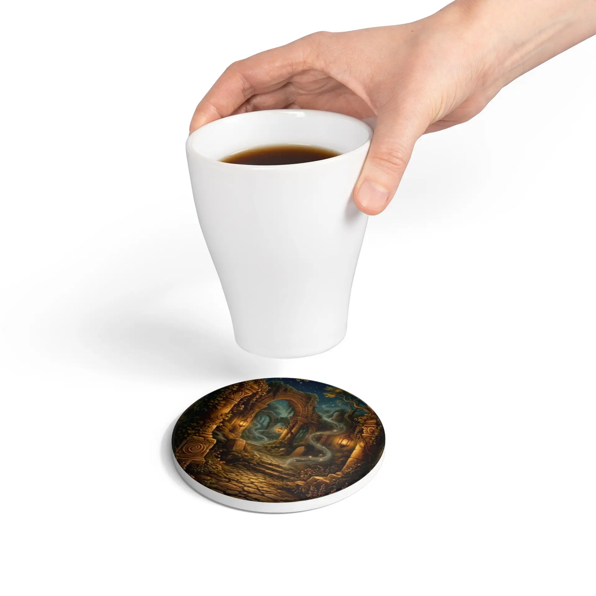 Everything You Need | Spiritual Ceramic Coasters | Multiple Designs - Image 4