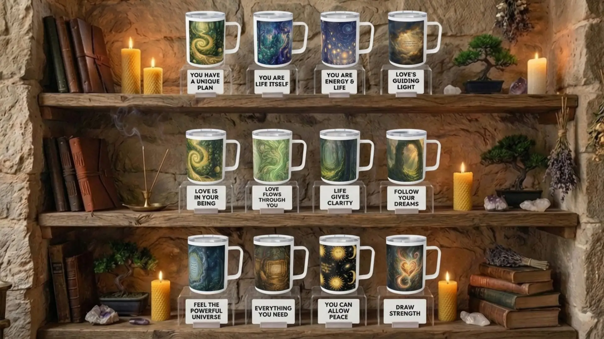 A Draw Strength from Within | Spiritual Insulated Coffee Mug | Stainless-Steel 10 oz - Image 7