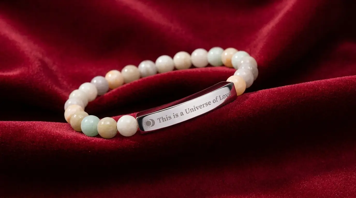 Beaded Bracelet | Spiritual Natural Stone Stretch Bracelet | Universe of Love - Image 15