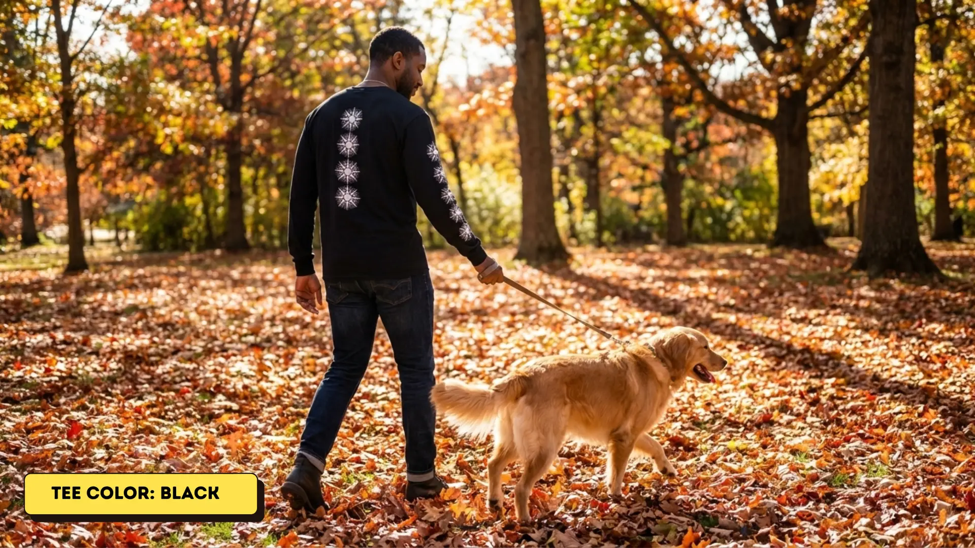 Sacred Geometry Unisex Long Sleeve Tee | Multiple Colors, Sizes | I'm on a Journey to Wisdom - Image 2