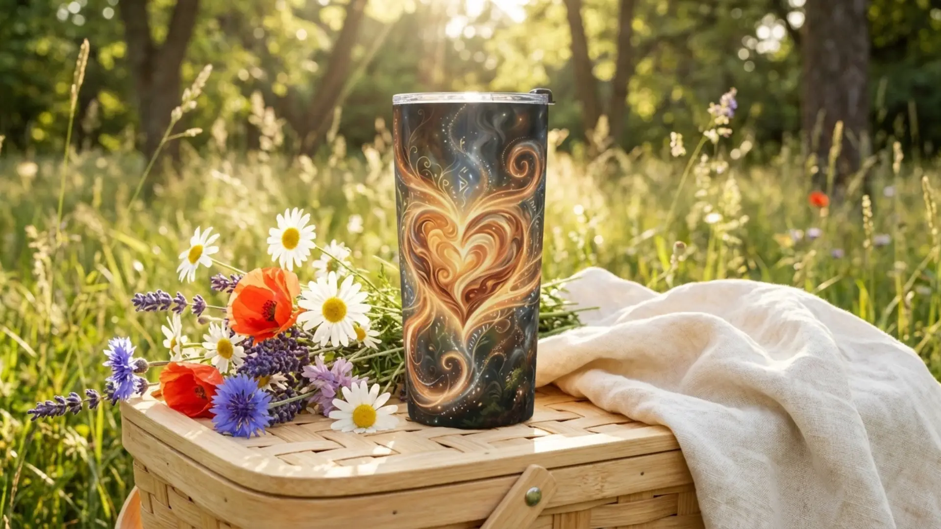 A Draw Strength from Within | Spiritual Stainless Steel Tumbler 20 oz