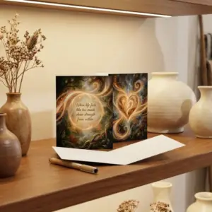 A Draw Strength from Within | Spiritual Greeting Cards | Multiple Quantities