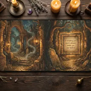 Everything You Need | Spiritual Desk Mat | Multiple Sizes