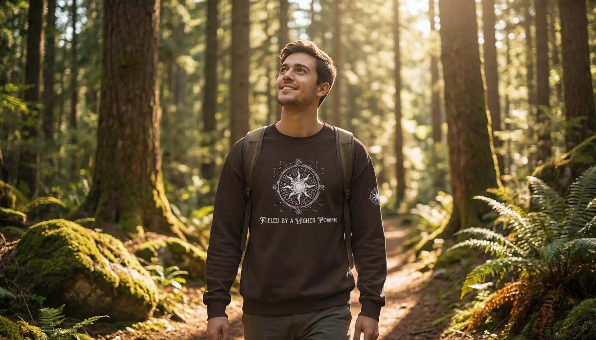 Spiritual Unisex Crewneck Sweatshirt | Multiple Colors, Sizes | Fueled by a Higher Power