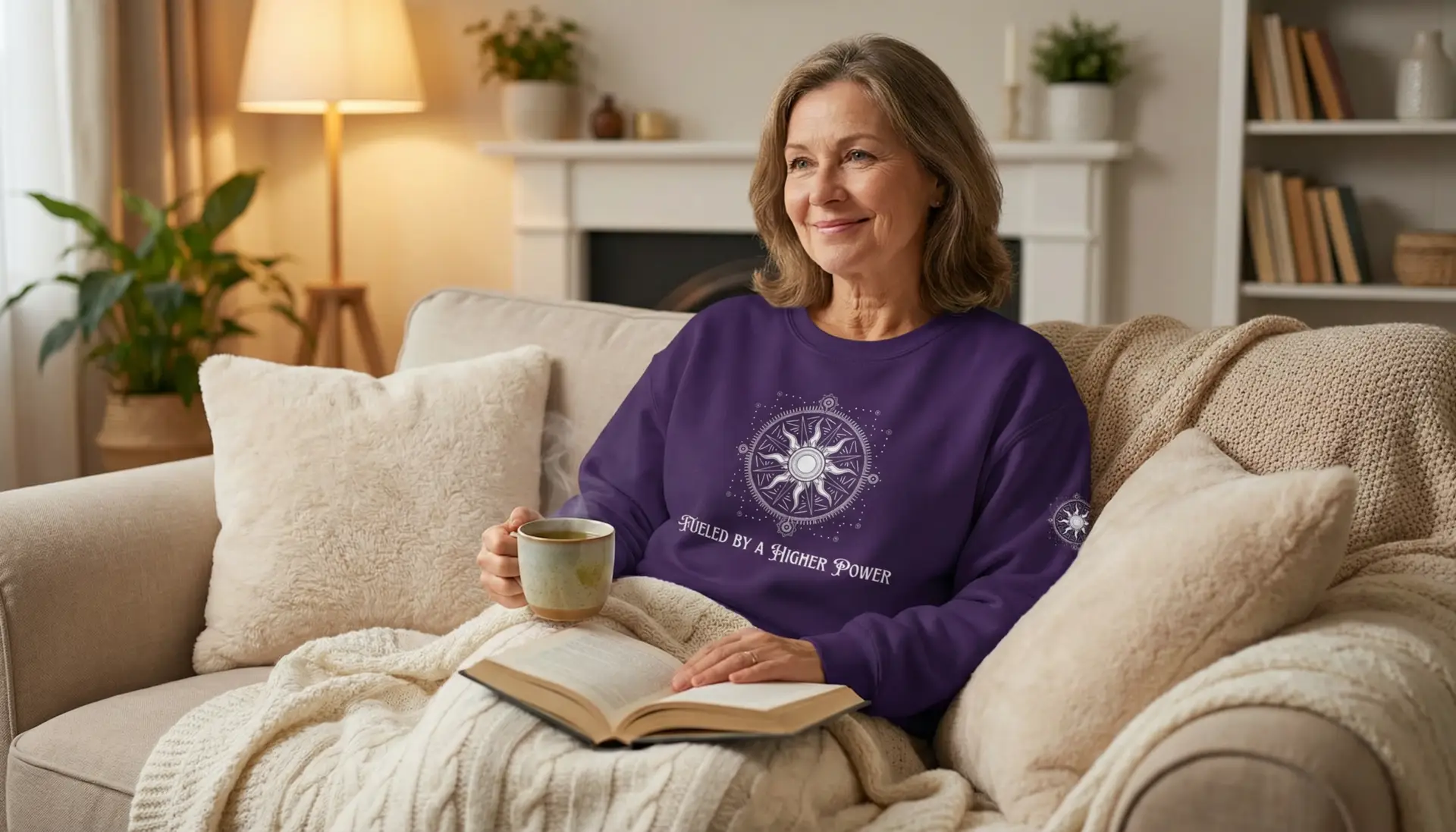 Spiritual Unisex Crewneck Sweatshirt | Multiple Colors, Sizes | Fueled by a Higher Power - Image 4