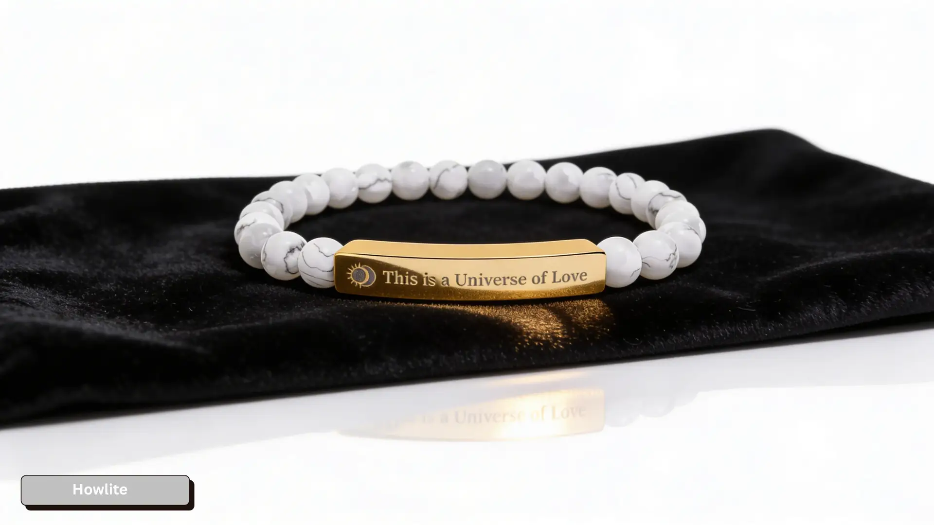 Beaded Bracelet | Spiritual Natural Stone Stretch Bracelet | Universe of Love - Image 2