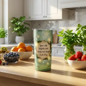 Spiritual Stainless Steel Tumbler | 20 oz | Life Gives Clarity and Insight