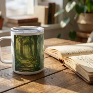 Spiritual Insulated Coffee Mug | Stainless-Steel 10 oz | Life Gives Clarity and Insight