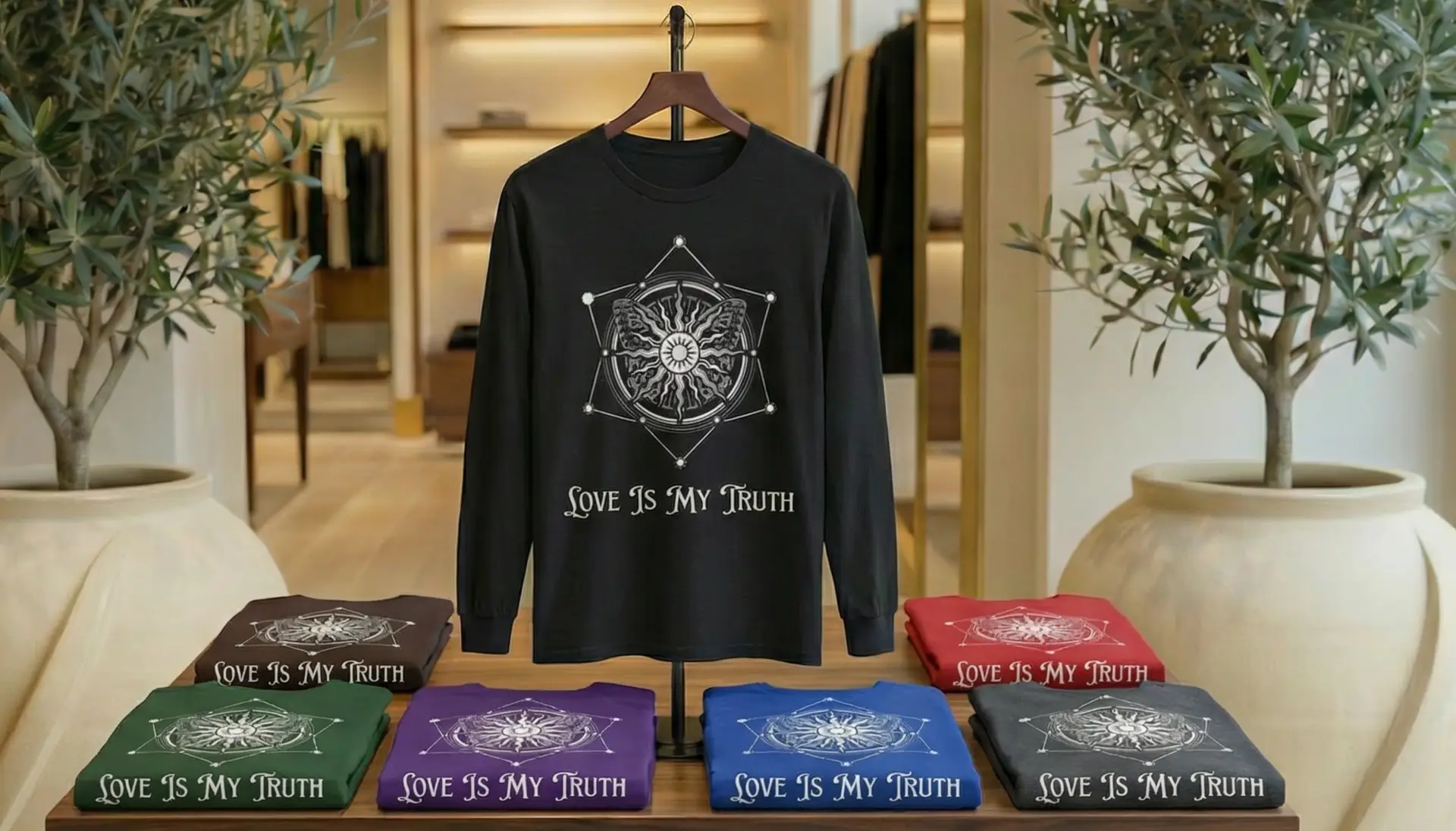 Spiritual Unisex Long Sleeve Tee | Multiple Colors, Sizes | Love is My Truth - Image 5