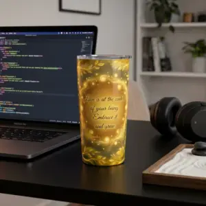 Love Is in Your Being Stainless Steel Tumbler, 20 oz