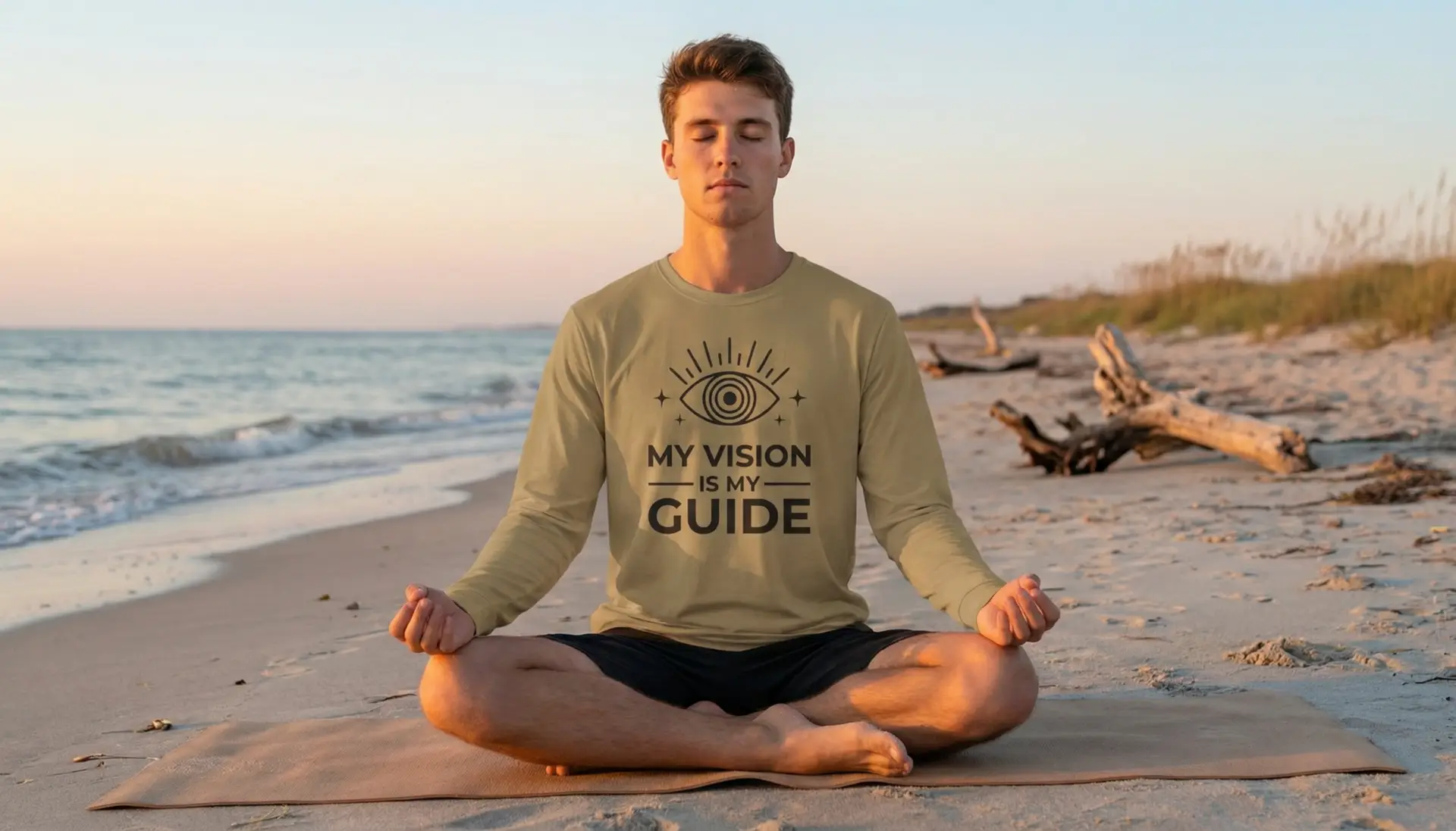 Spiritual Unisex Long Sleeve Tee | Multiple Colors, Sizes | My Vision is My Guide