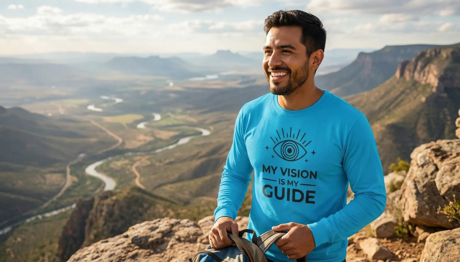 Spiritual Unisex Long Sleeve Tee | Multiple Colors, Sizes | My Vision is My Guide - Image 5