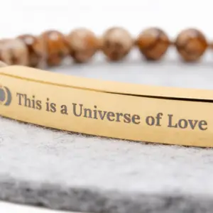 Beaded Bracelet | Spiritual Natural Stone Stretch Bracelet | Universe of Love