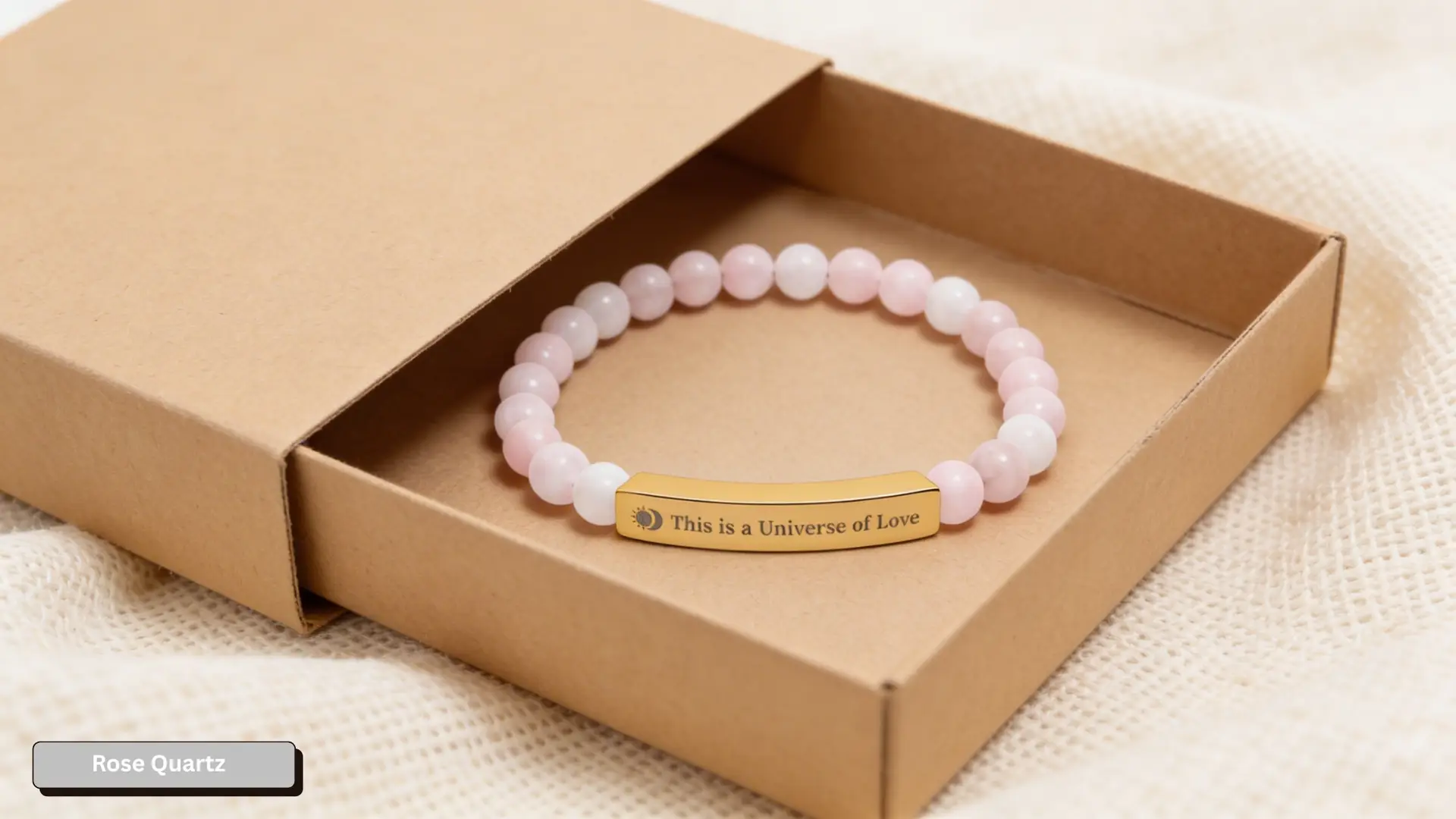Beaded Bracelet | Spiritual Natural Stone Stretch Bracelet | Universe of Love - Image 8