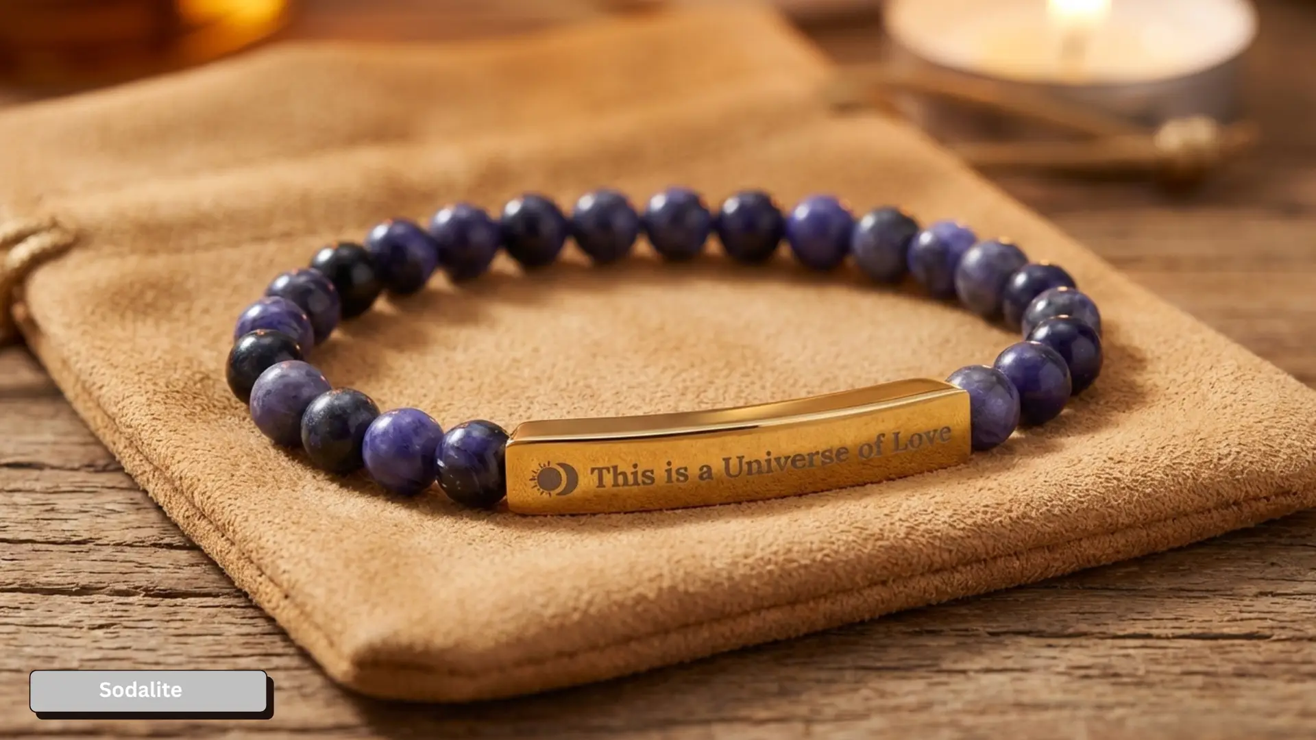 Beaded Bracelet | Spiritual Natural Stone Stretch Bracelet | Universe of Love - Image 10