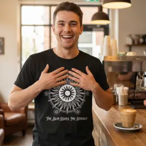 Spiritual Unisex Short Sleeve Tee | Multiple Colors, Sizes | The Sun Gives Me Energy