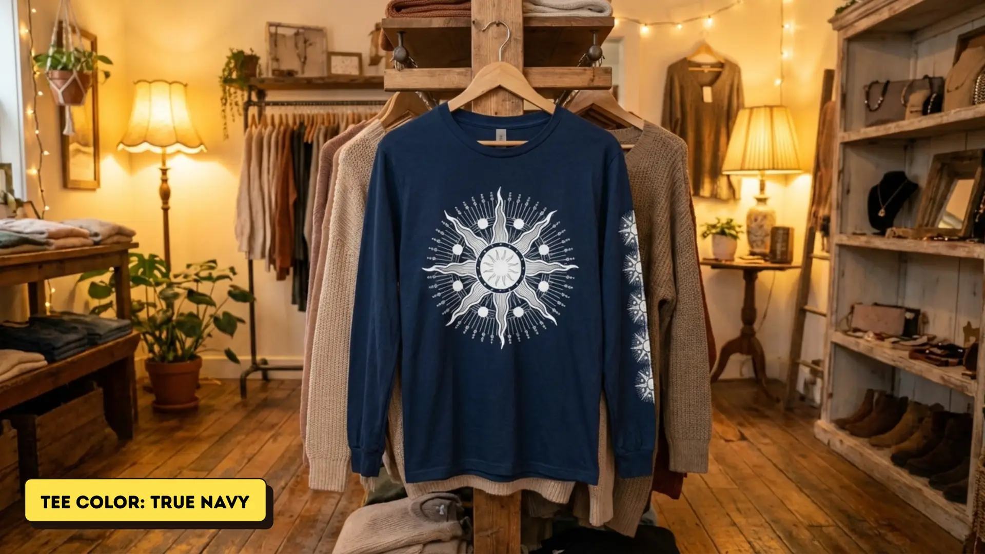Sacred Geometry Unisex Long Sleeve Tee | Multiple Colors, Sizes | I'm on a Journey to Wisdom - Image 17