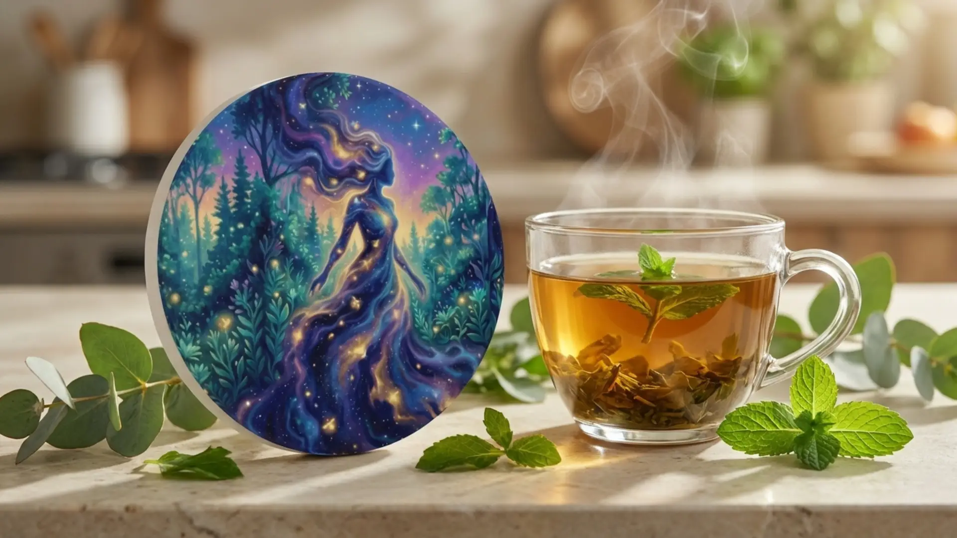 You are Life Itself | Spiritual Ceramic Coasters | Multiple Designs