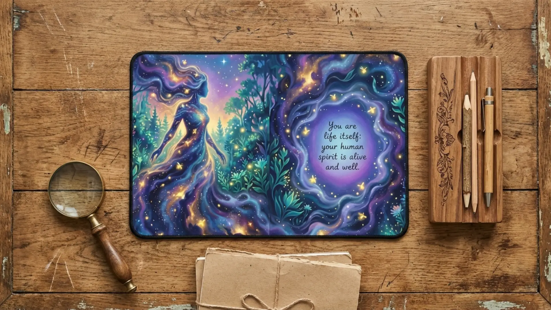You are Life Itself | Spiritual Desk Mat | Multiple Sizes - Image 4