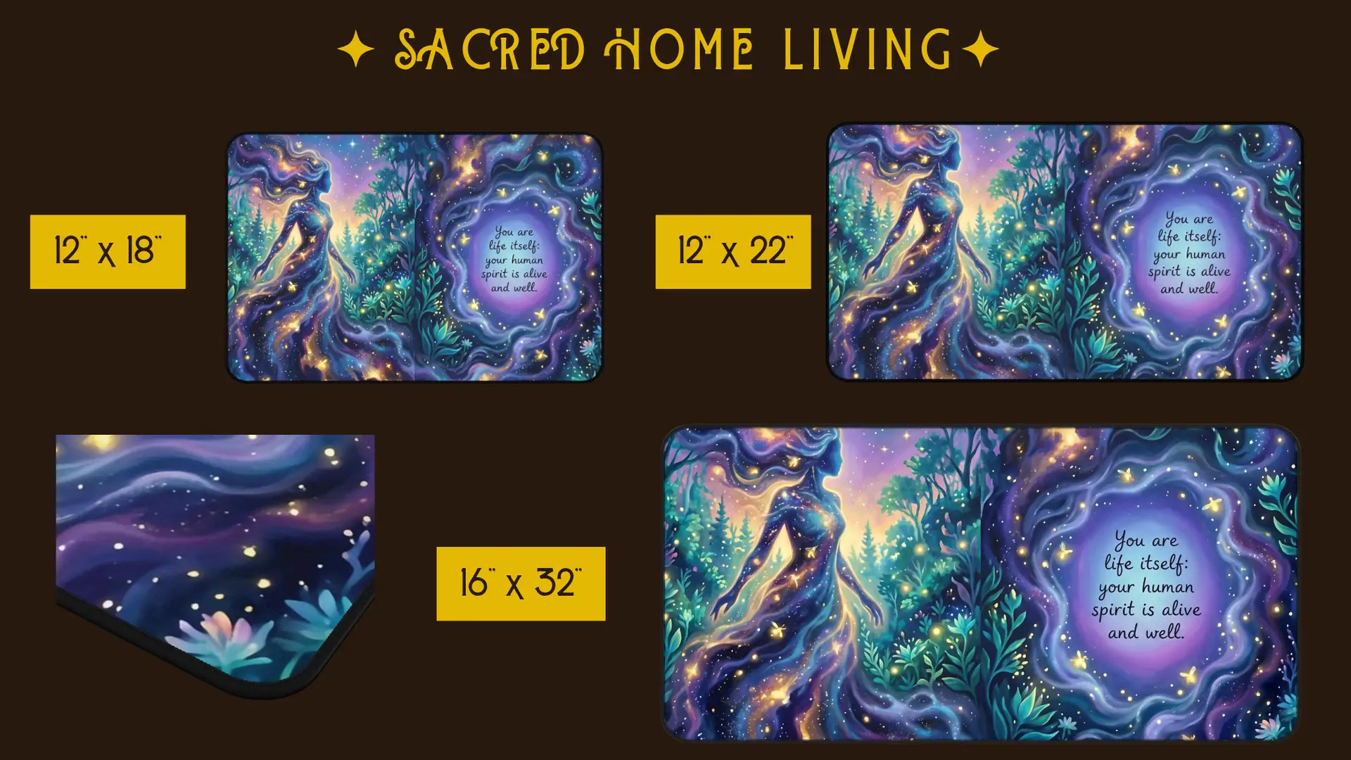 You are Life Itself | Spiritual Desk Mat | Multiple Sizes - Image 5