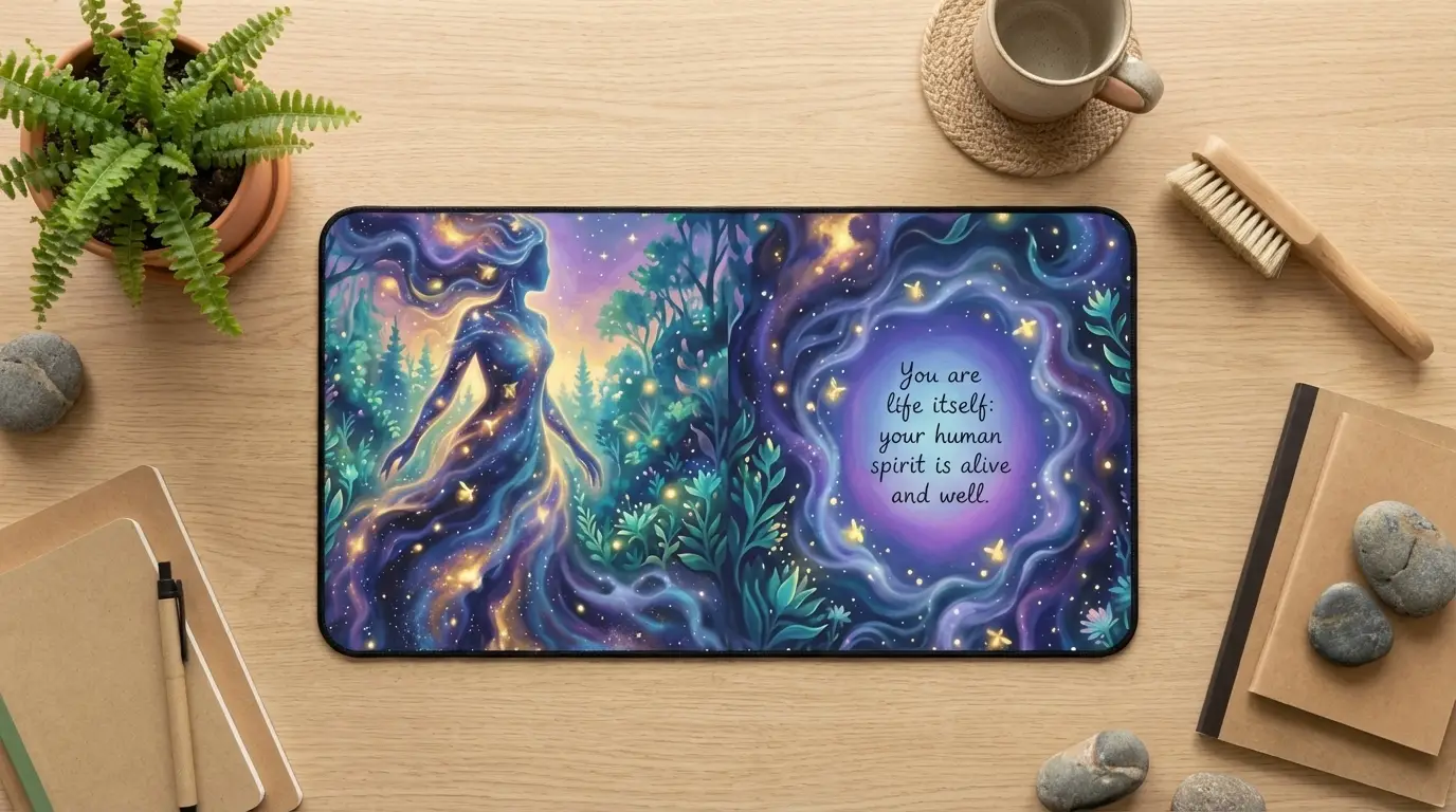 You are Life Itself | Spiritual Desk Mat | Multiple Sizes