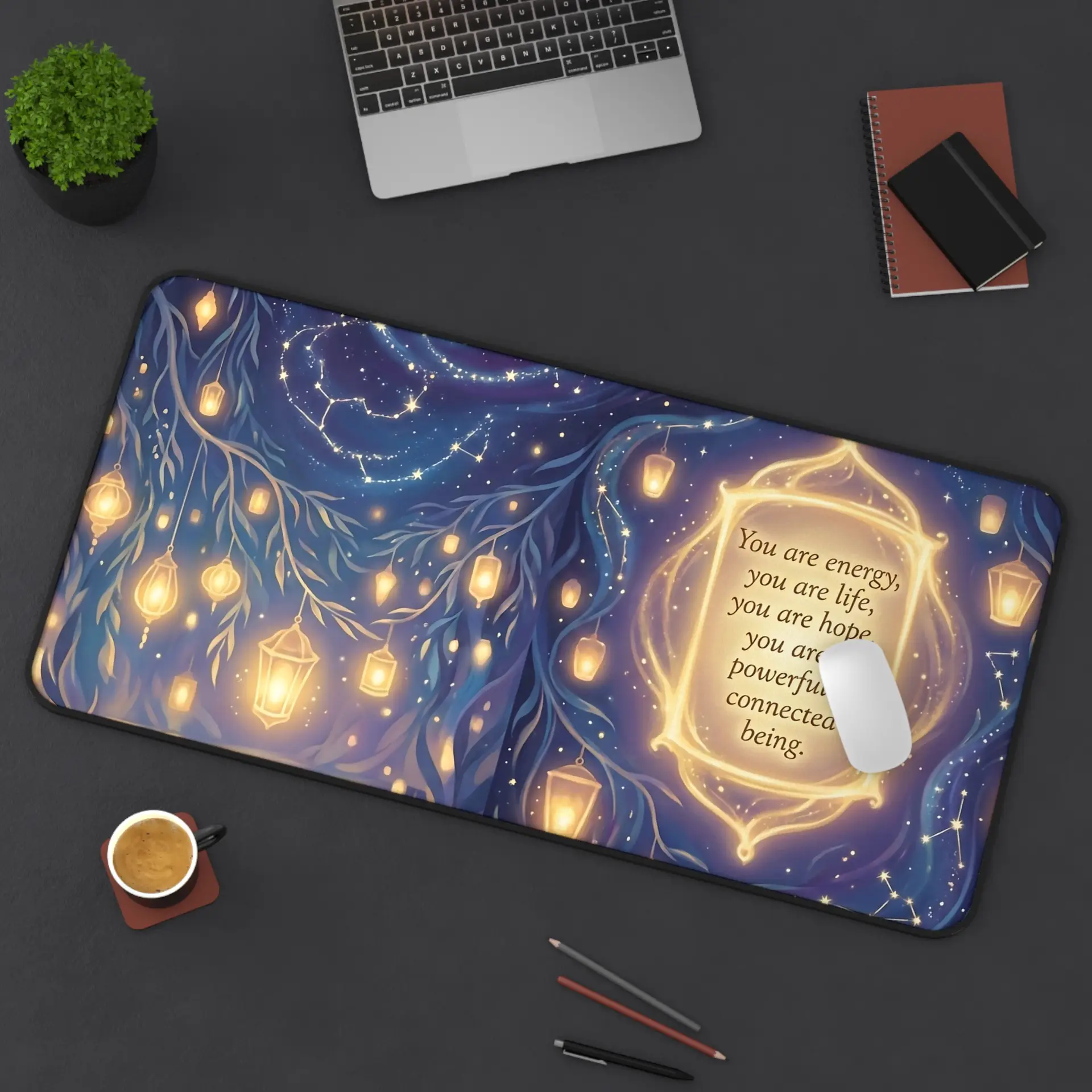You are Energy and Life | Spiritual Desk Mat | Multiple Sizes - Image 3