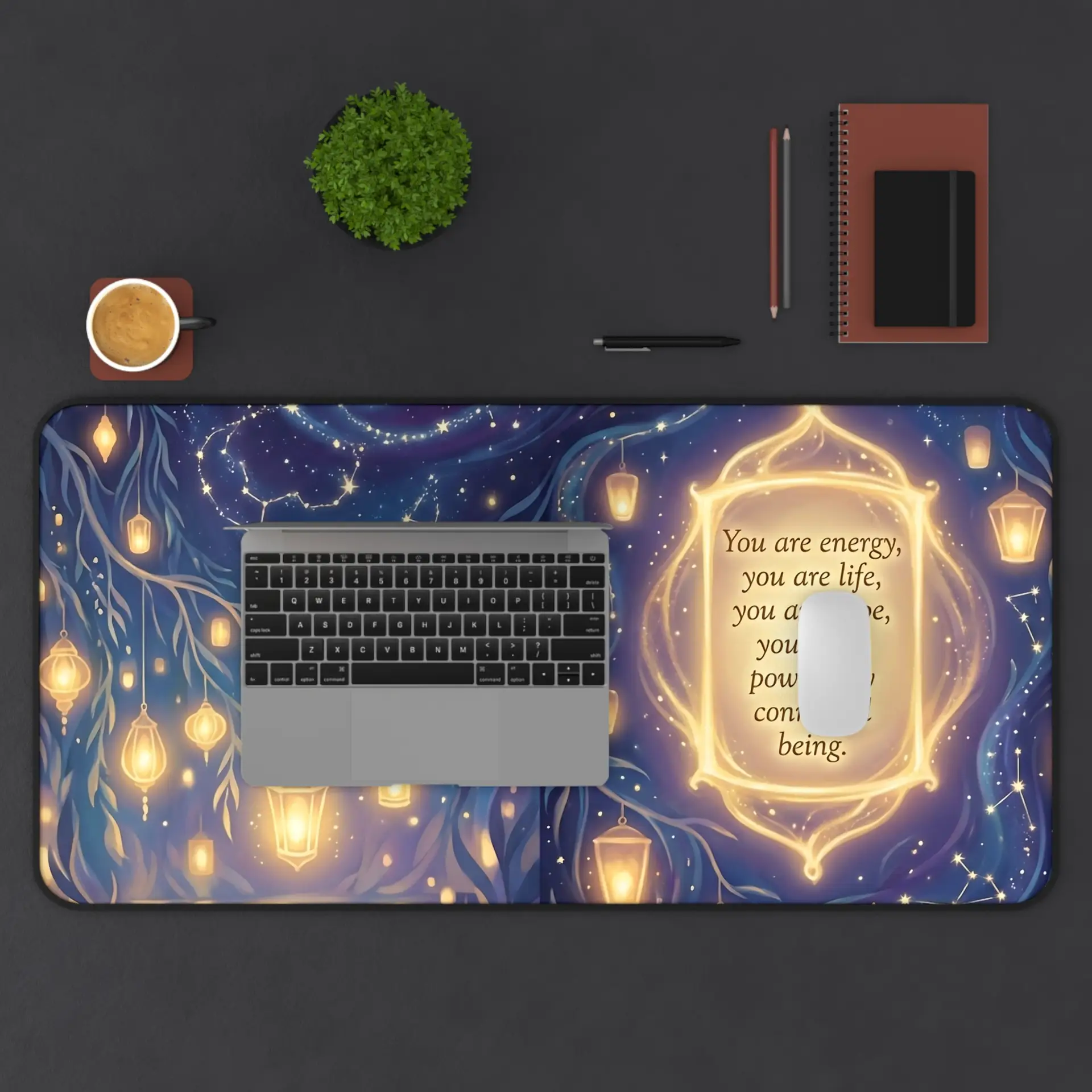 You are Energy and Life | Spiritual Desk Mat | Multiple Sizes - Image 2