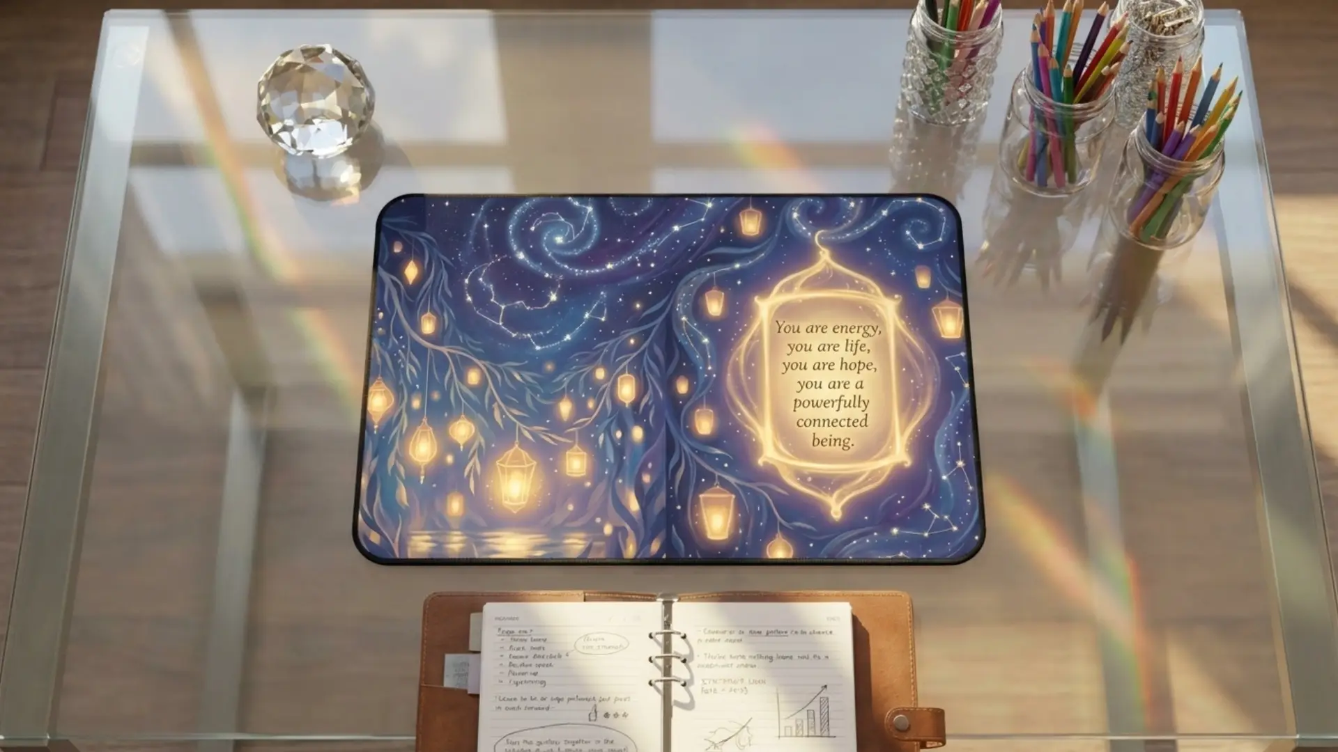 You are Energy and Life | Spiritual Desk Mat | Multiple Sizes - Image 6