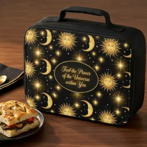 Feel the Powerful Universe Insulated Food Carrier, Removable Lid, Top Handle
