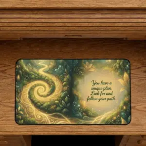 You Have a Unique Plan Desk Mat, Neoprene, Rubber Backing