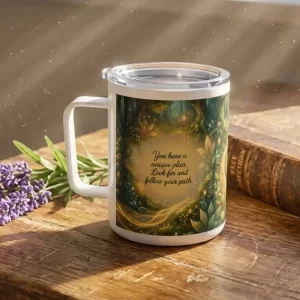 Spiritual Insulated Coffee Mug | Stainless-Steel 10 oz | You Have a Unique Plan