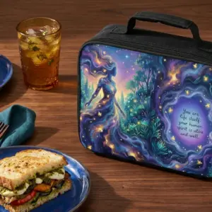 You Are Life Itself Insulated Food Carrier, Removable Lid, Top Handle