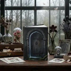 Abandoned Victorian Home and Forgotten Door Hardcover Journal with 150 Lined Pages